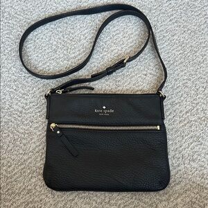 Kate Spade Cobble Hill Ellen Crossbody Bag Black Leather